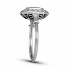 3 Ct Emerald Cut Ruby Vintage Lab-created Art Deco Ring 14k White Gold Plated