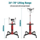 1660 Lbs 2 Stage Hydraulic Transmission Jack With 360  swivel Wheels Lift Hoist
