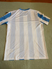 Nike Soccer Blue white Stripe Short Sleeve Shirt Fz9337-102 Mens Large Nwt