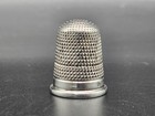 Antique Victorian Sterling Silver Thimble uk birmingham j s 1903