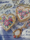 Bucilla Summer Blossoms Ribbon Embroidery Heart Pins 40998 Project Kit 1994