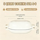 Enameled Cast Iron Dutch Oven For Bread Baking - Incl  Sourdough Bread-baking