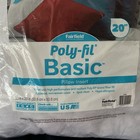 Fairfield Poly-fil Basic Pillow Insert Square 20  By 20  White Made In Usa