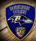 Nfl Baltimore Ravens Baltimore City Police Football Bpd 5   iron Embroidered Patch