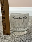 Canadian Club Clear Advertising Rocks Lowball Whiskey Glass  Distillery