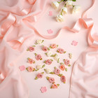 100 Pcs 15mm Multicoloured Mini Rose Flowers Satin Ribbon Bows Appliques Diy Sew