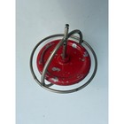 Vintage Metal Gyroscope Spinning Top Toy Red Silver Scientific Physics Toy