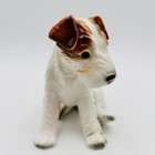 Arnart Royal Crown Large Fox Terrier Puppy Sitting Figurine Ceramic  Vintage