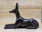 Fabolous Anubis Dog Jackal Figurine Egyptian God Statue Black Made In Egypt