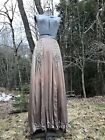 Vintage Antique 1800   s Victorian Silk Skirt Gorgeous Intricate Inserts W 31   