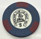 Binion   s Horseshoe Club  5 Casino Chip - Las Vegas Nevada Horshu Mold 1984