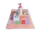 Disney Princess Bathroom Set  Shower Curtain Soap Dispenser   Bath Mat Pink New