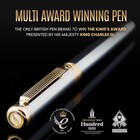 Silver Chrome Fountain Pen - Stunning Luxury Pen  Real Gold Finish  Schmidt Gild