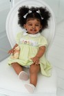 Reborn Baby Dolls 24in Lifelike Smiling African American Newborn Poseable Limbs