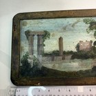 Antique Folk Art Painted School Slate  19th Early 20 Century  Handmade Frame