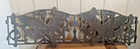 Vintage Victorian Federal Style Cast Iron Garden Bench Back   Side Supports