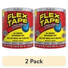 Flex Tape Clear Waterproof Rubberized Tape 4 In X 5 Ft - 2 Pack - Freeship