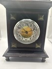 Vintage Mantle Clockwork Clock Clock Is Tested And In Good Working Condition 