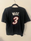 Vintage Adidas Dwyane Wade Miami Heat Jersey T Shirt Nba  3 Size M Black