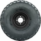 Gtw 8  Matte Black Steel Golf Cart Wheels On 22x11-8 Rogue All Terrain Tires  4 