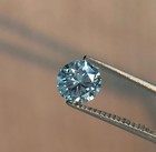 2 Ct Blue Round Lab-created Diamond Cvd Vvs1 Certified Loose Stone