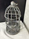 Set 10  Birdcage Bookends Weathered Metal Cages