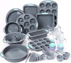 54 Pieces Silicone Baking Pans Set  10 Silicone Cake Molds  Loaf Pan And Muff   
