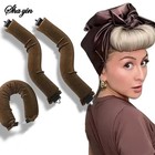 Heatless Curls Overnight Hair Curlers Rollers Set Long Hair Blowout Soft Rod New
