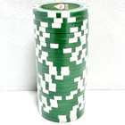 New 25 Count Las Vegas Nevada Poker Chips Green New In Package Gambling 