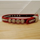 Kids Western Belt 3 4  Cowgirl Cowboy Red Rhinestone Studded Skinny Belt Size 20