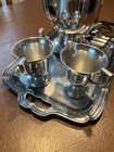 Farberware Electric Percolator Chrome Coffee Maker Server Set