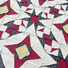 Midnight Star Patchwork Cotton Quilt Top topper Sewing quilt Craft 86x86   