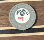 Vintage  1 Casino Chip  Mgm Grand Hotel   Casino  Las Vegas  Nevada  Nv