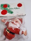 Vintage Trim A Tree Mcm Christmas Ornament Felt Santa Claus New In Sealed Bag 