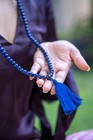 8 Mm Rnd 108 1 Beads Original Lapis Lazuli Jaap Rosary  Japa Mala Energized