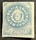Travelstamps  Argentina Stamps Scott  7 - 15 Centavo Imperf Mint Mogh
