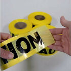 Yellow Caution Barricade Warning Safety Ribbon Tape 3  X 1000  12 Roll Case
