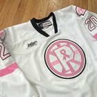 Providence Bruins Game Worn Jersey Signed Breast Cancer Awareness Size 56 Ccm