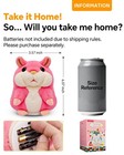 Pink Talking Hamster Plush Toy Voice Mimicking Stuffed Animal For Kids Girls 3-4