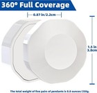 5 Pairs Shower Curtain Magnet Weights Bottom  white 