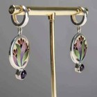 Fashion Turquoise 925 Silver Ear Hook Women Earrings Wedding Dangle Drop Jewelry