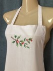 Vintage Embroidered Apron With Christmas Berry Design Ruffles Made For Macy   s