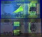 Solomon Islands 50 100 Dollars 2023 2024 P 35 36 New Security Unc Set 2 Pcs