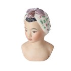 Antique Porcelain Bisque Half Doll Head Bust Hand Painted Germany Art Deco 4 5 