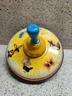 Ohio Art Vintage Toy Tin Spinning Top Cat Bird Duck Rabbit Butterfly Animals