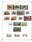Collection  Antigua Part B Mixed Pages  1917 1989  Cat  49   Mint   Used