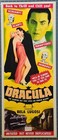  dracula Universal 1931 Insert 14  X 36  Bela Lugosi Reproduction Poster