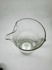 Vintage Mid Century Modern Clear Glass Martini Pitcher Argyle Design 11 25  