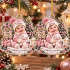 Baby   s First Christmas 2026 Ornament  Personalized Newborn Keepsake