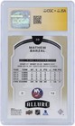Mathew Barzal Islanders Signed  20-21 Upper Deck Allure Leopard  39 Cgc 10 Card